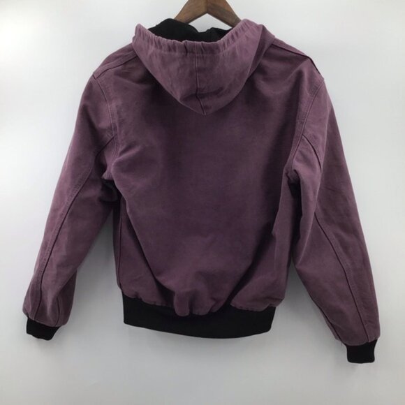 Carhartt Distressed Plum Hooded Jacket - Picture 2 of 13